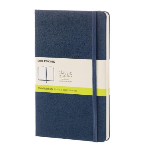 Moleskine TACCUINO LARGE BLU RIGIDO PAGINE BIANCHE